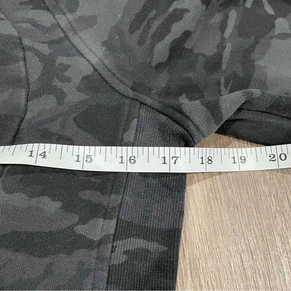 Lululemon Scuba Hoodie *Light Cotton Fleece Incognito Camo Multi Grey Size 6 - Picture 10 of 14